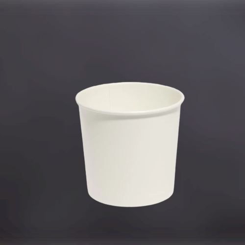 White paper soup bowls 12oz